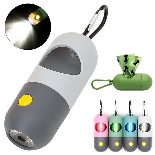 LED világítású kutyapiszok-zacskó adagoló